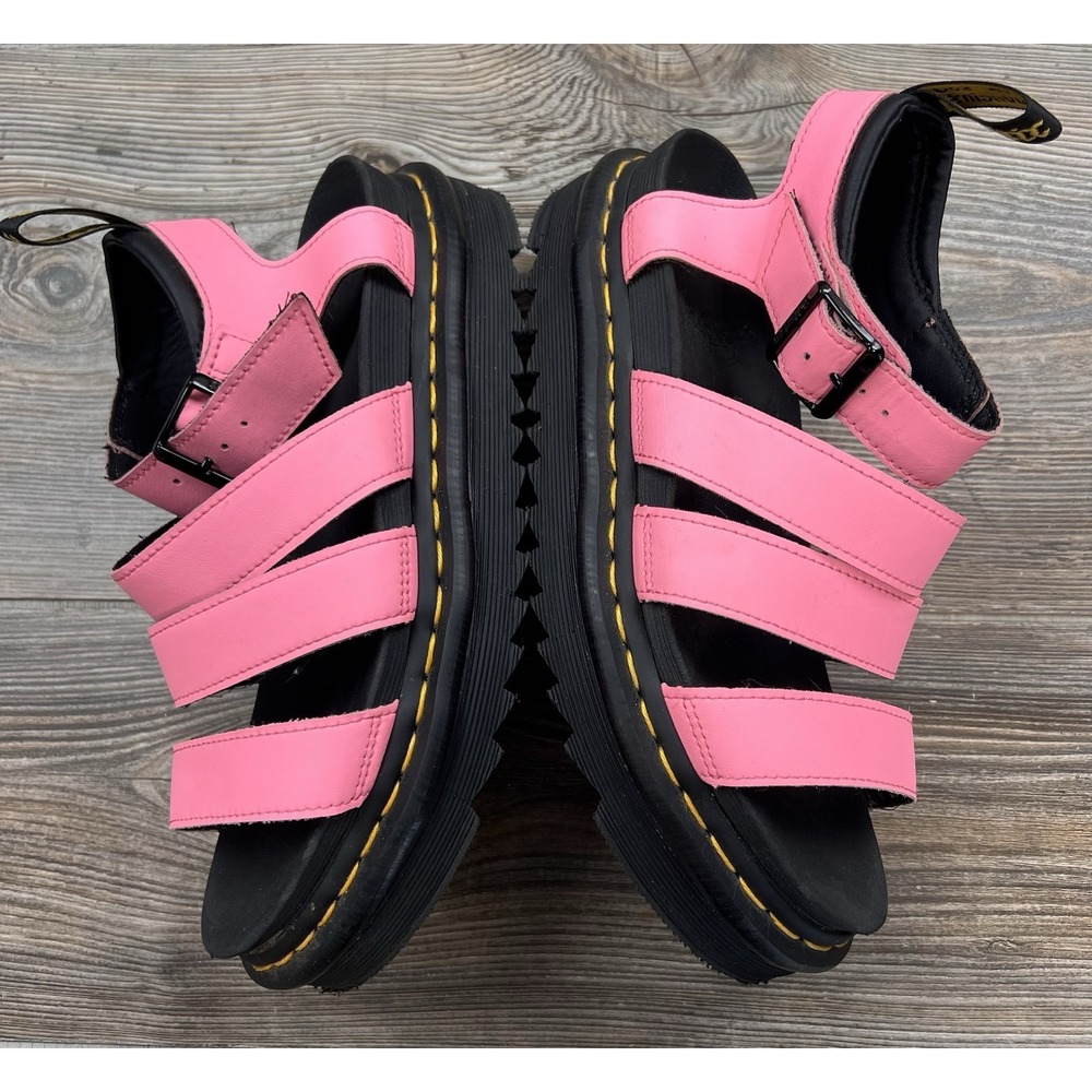 Dr. Doc Martens Blaire Chunky Platform Sandals Hot Pink US-7 EU-38 Punk Grunge - Picture 4 of 11